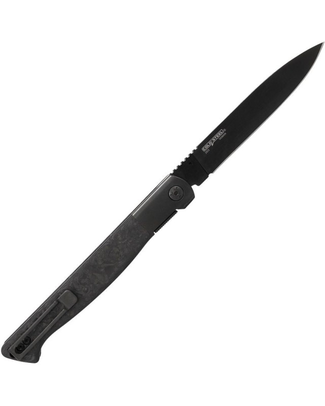 Drop Point Specter CPM-20CV premium steel black PVD coated blade Carbon Fiber handle linerlock Drop Point Specter CPM-20CV premium steel black PVD coated blade Carbon Fiber handle linerlock
