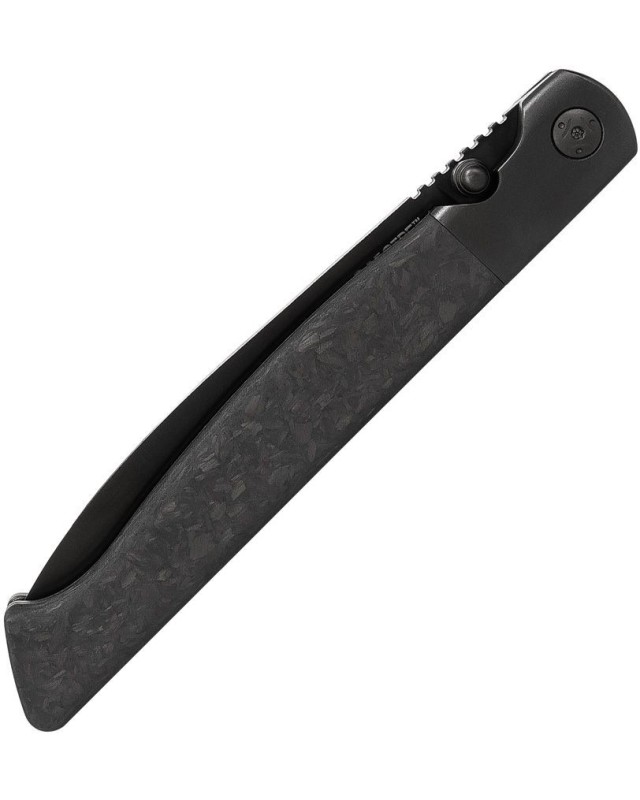 Drop Point Specter CPM-20CV premium steel black PVD coated blade Carbon Fiber handle linerlock Drop Point Specter CPM-20CV premium steel black PVD coated blade Carbon Fiber handle linerlock