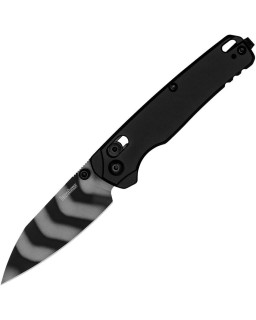 Bel Air Tiger Stripes MagnaCut steel blade black aluminium handle DuraLock KS6105TS