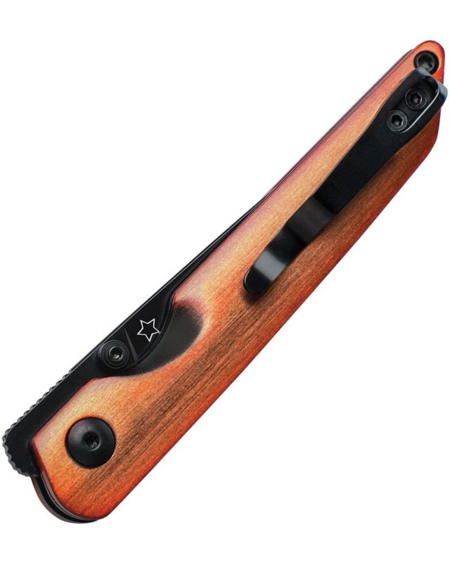 Shot 154CM steel black finish blade Linerlock Copper Aluminium handle Shot 154CM steel black finish blade Linerlock Copper Aluminium handle