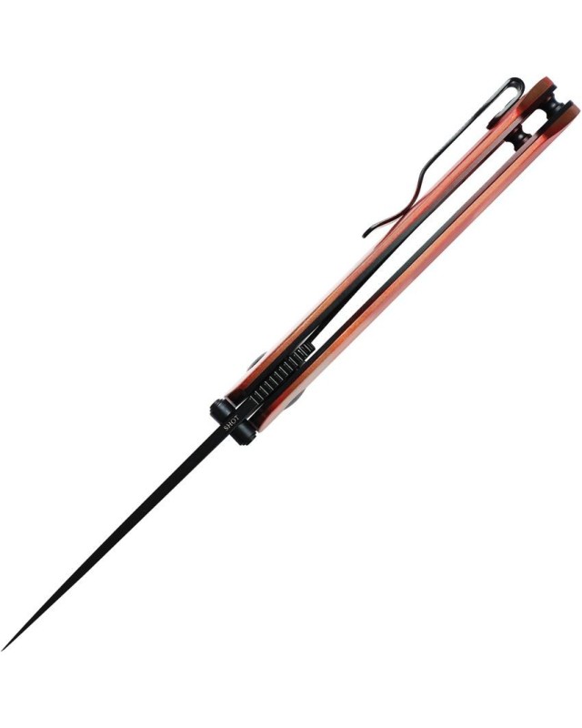 Shot 154CM steel black finish blade Linerlock Copper Aluminium handle Shot 154CM steel black finish blade Linerlock Copper Aluminium handle