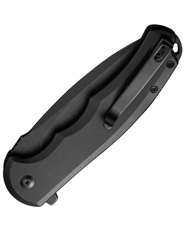 Praxis Button Lock Nitro-V steel blackwash finish blade black aluminium handle flipper Praxis Button Lock Nitro-V steel blackwash finish blade black aluminium handle flipper