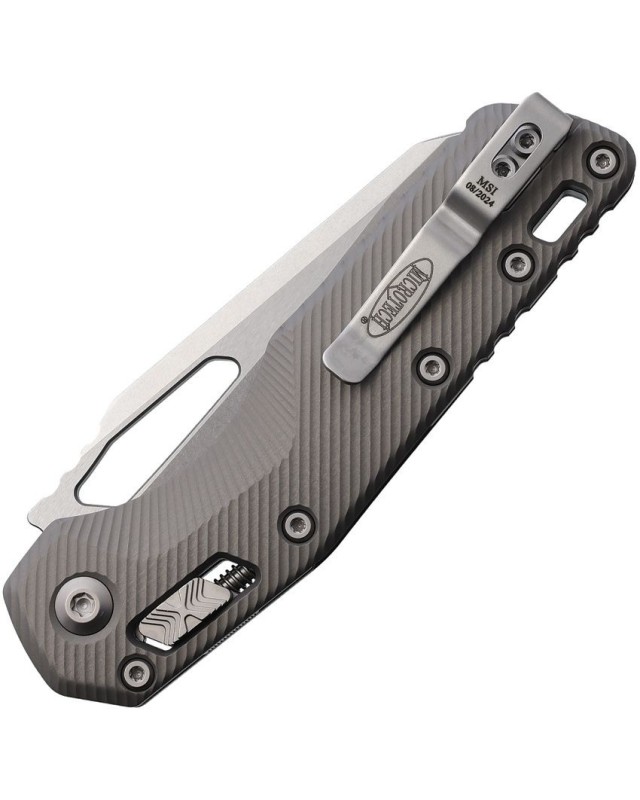 MSI Ram Lok stonewash finish M390MK steel fluted aluminium handle MSI Ram Lok stonewash finish M390MK steel fluted aluminium handle