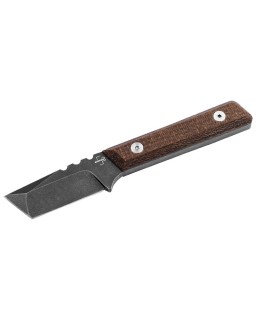 Thicker Clipper full tang blackwash D2 steel canva micarta black kydex sheath