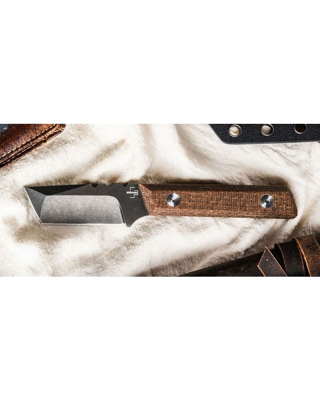 Thicker Clipper full tang blackwash D2 steel canva micarta black kydex sheath Thicker Clipper full tang blackwash D2 steel canva micarta black kydex sheath