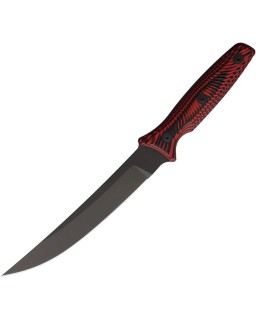 Ronin Torii fixed blade full tang D2 steel black powder coated black/red G10 handle black kydex sheath