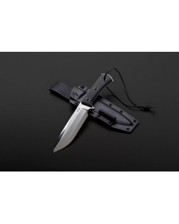 Apocalypse CONVEX GRIND full tang ELMAX steel stonewash finish black G10 handle