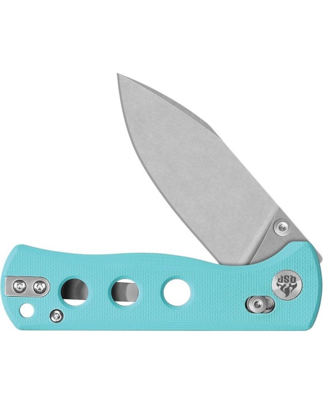 Canary folding knife 14C28N steel stonewash finish blade Glyde Lock Tiffany blue G10 handle Canary folding knife 14C28N steel stonewash finish blade Glyde Lock Tiffany blue G10 handle