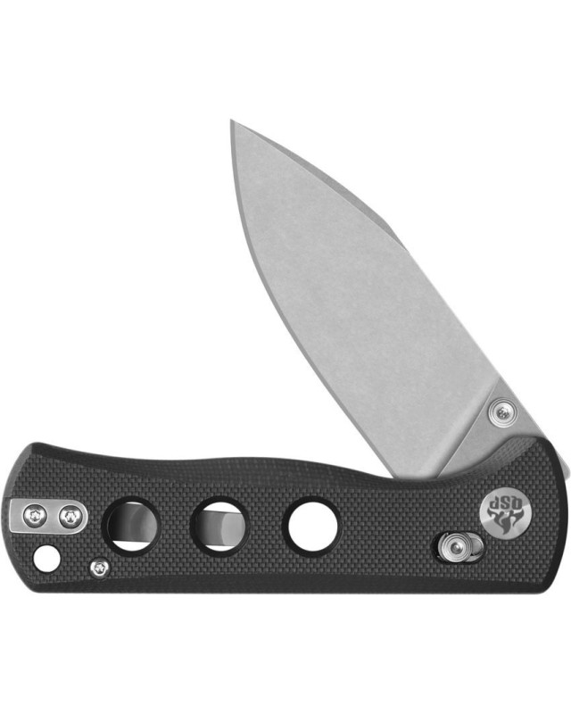 Canary folding knife 14C28N steel stonewash finish blade Glyde Lock black G10 handle Canary folding knife 14C28N steel stonewash finish blade Glyde Lock black G10 handle