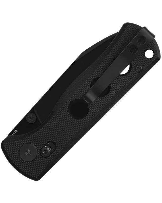 Canary folding knife 14C28N steel black finish blade Glyde Lock black G10 handle Canary folding knife 14C28N steel black finish blade Glyde Lock black G10 handle