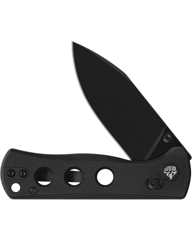 Canary folding knife 14C28N steel black finish blade Glyde Lock black G10 handle Canary folding knife 14C28N steel black finish blade Glyde Lock black G10 handle