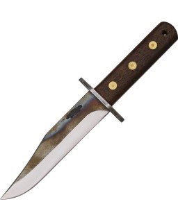 Von Tempsky Ranger Bowie High Carbon steel full tang blade wood handle black leather sheath