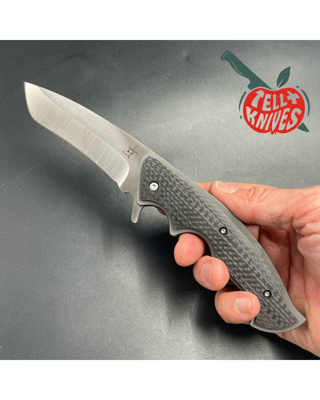 Greg Lightfoot Full Contact tactical folder BG-42 steel hand polished blade finish Titanium handle carbon fiber overlay Greg Lightfoot Full Contact tactical folder BG-42 steel hand polished blade finish Titanium handle carbon fiber overlay