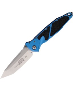 Socom Elite Tanto S\E Linerlock M390 steel stonewash finish blue aluminium handle