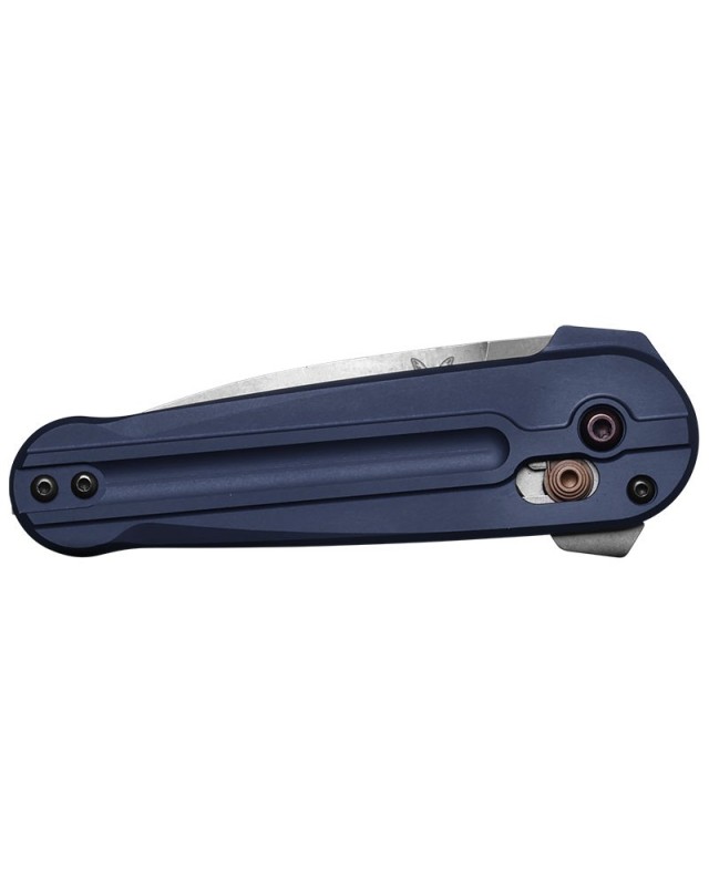 Lowden M390 premium steel stonewash finish blue aluminium handle flipper AXIS lock Lowden M390 premium steel stonewash finish blue aluminium handle flipper AXIS lock