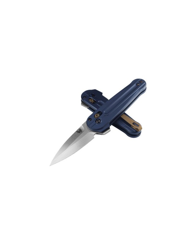 Lowden M390 premium steel stonewash finish blue aluminium handle flipper AXIS lock Lowden M390 premium steel stonewash finish blue aluminium handle flipper AXIS lock