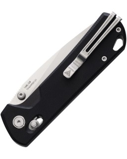 168L Ambi Lock D2 steel satin finish black G10 handle