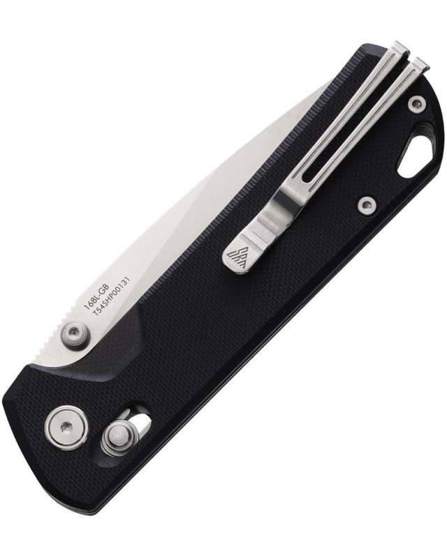 168L Ambi Lock D2 steel satin finish black G10 handle 168L Ambi Lock D2 steel satin finish black G10 handle
