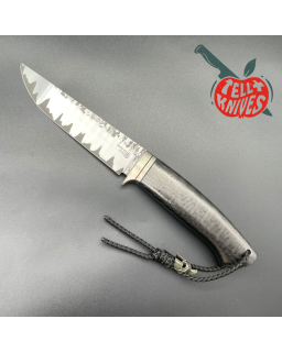Sergey Shidlovskiy Model Dandy XL Laminate forged REX121 & N690 stainless steel silver nickel guard carbon fiber handle