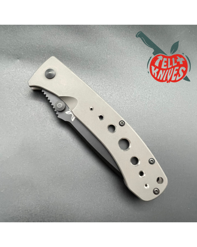 Benchmade 760BK LFTi Bob Lum Design CPM-M4 steel black DLC coated blade Titanium handle Benchmade 760BK LFTi Bob Lum Design CPM-M4 steel black DLC coated blade Titanium handle