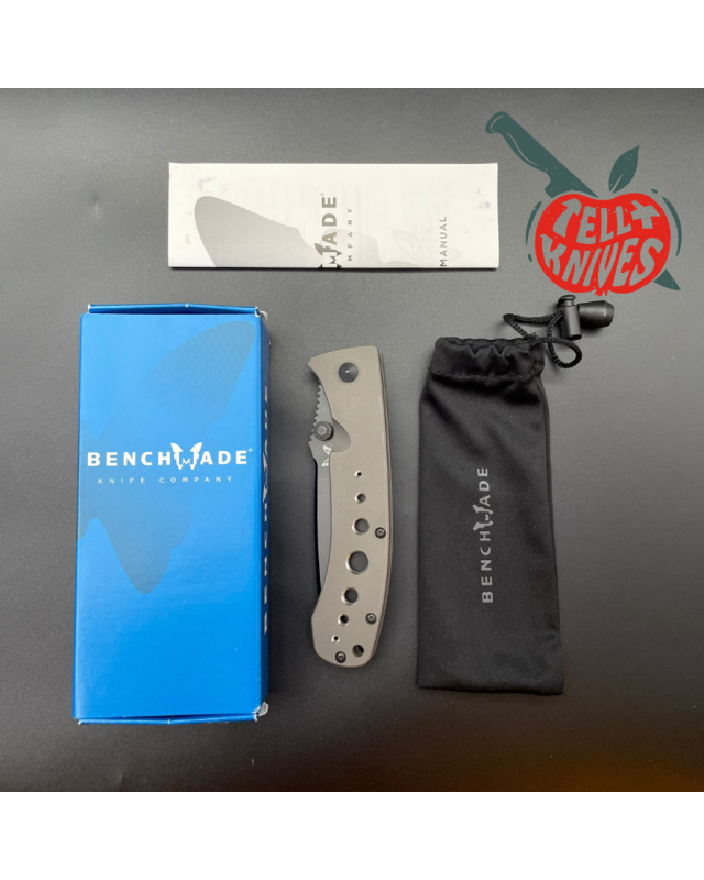 Benchmade 760BK LFTi Bob Lum Design CPM-M4 steel black DLC coated blade Titanium handle Benchmade 760BK LFTi Bob Lum Design CPM-M4 steel black DLC coated blade Titanium handle