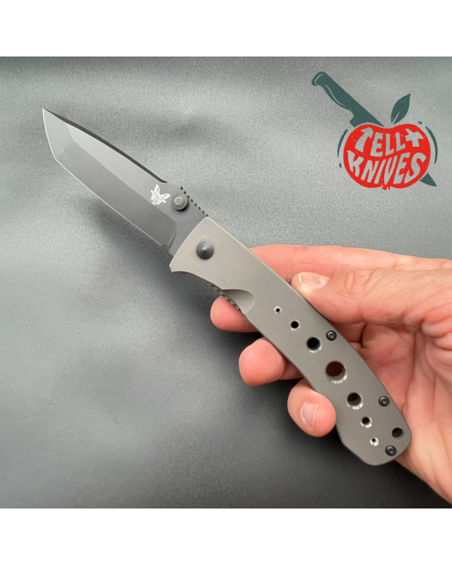 Benchmade 760BK LFTi Bob Lum Design CPM-M4 steel black DLC coated blade Titanium handle Benchmade 760BK LFTi Bob Lum Design CPM-M4 steel black DLC coated blade Titanium handle
