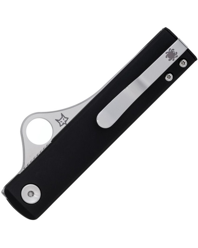 Spyderco Essenza Linerlock N690 steel satin finish G10 handle Raven Knives Design Spyderco Essenza Linerlock N690 steel satin finish G10 handle Raven Knives Design