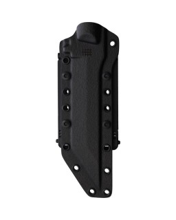 Medium Infantry Knife Bohler K340 Steel black Teflon coated black G10 handle