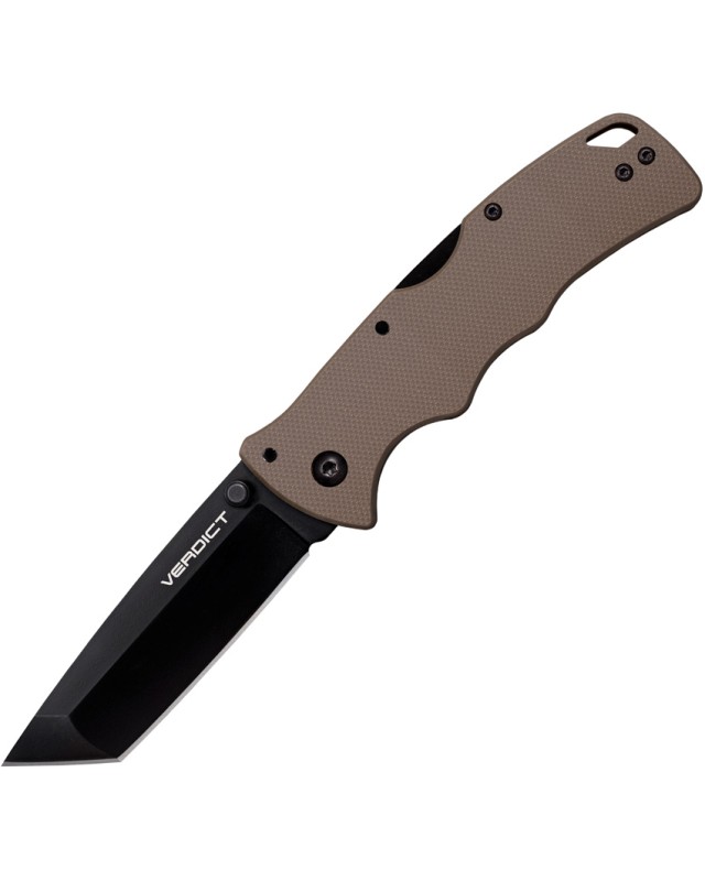 Cold Steel Verdict FDE Tanto  AUS-10A Steel Brown G10 Handle