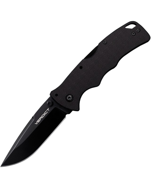 Cold Steel Verdict Folding Knife  AUS-10A Steel Black G10 Handle