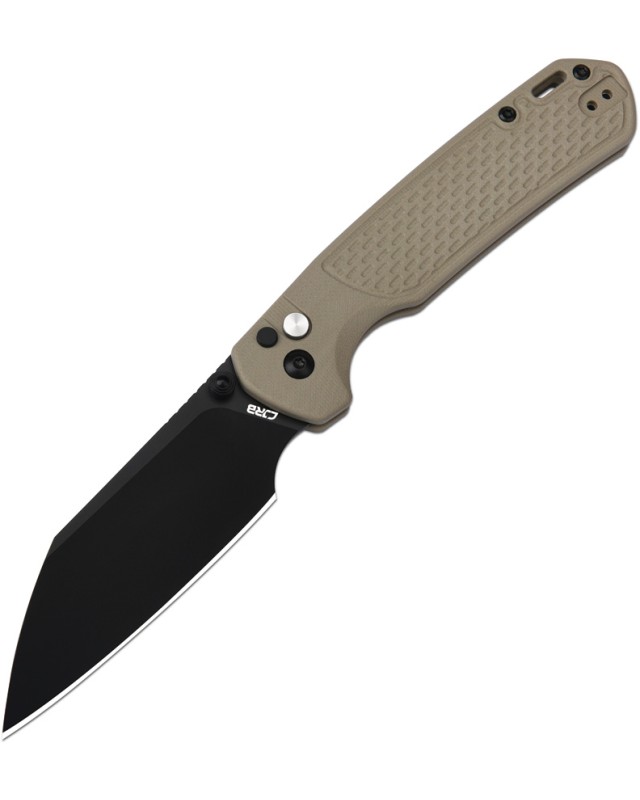 CJRB Large Pyrite Light Folding Knife  AR-RPM9 Steel  FRN Handle