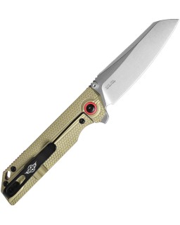 Oknife XEN-OAL S45VN steel stonewash finish blade framelock olive green aluminium handle flipper Ken Onion Design