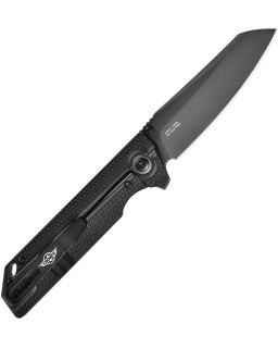 Oknife XEN-OAL S45VN steel black DLC coated blade framelock black aluminium handle flipper Ken Onion Design