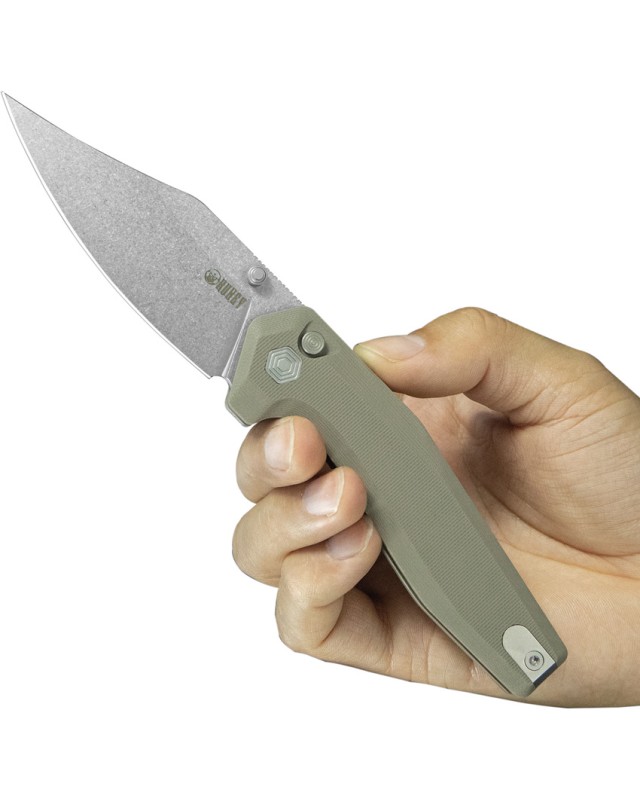 Kubey Hades Folding Knife  Sandvik 14C28N Steel  G10 Handle Kubey Hades Folding Knife  Sandvik 14C28N Steel  G10 Handle