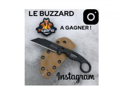 Giveaway Instagram: Hydra Knives Buzzard to win!