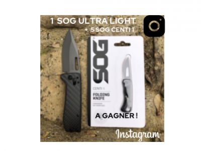 Giveaway Instagram: SOG Ultra Light à gagner!